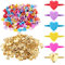 Mini Scrapbooking Brads, 200 Stücke Metal Brads, Mini Runde Brads Für Handwerk, DIY, Bastelprojekte, Scrapbooking (Gold, Mehrere Farben)