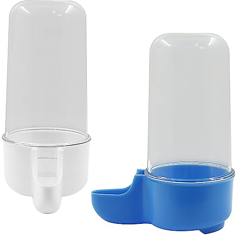 Uenhoy Vogelfutterspender aus Kunststoff, für Papageien, Wellensittiche, Wellensittiche, Lovebirds, 200 ml, 4 Stück