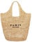 XXLKAIF Paris Milano Straw Bag Strandtasche für Damen, Sommer (Farbe: Beige), Farbe: beige, 35 cm (L) x 6 cm (W) x 39 cm (H)