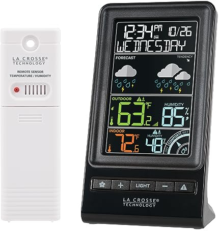 La Crosse Technology 308-1415C Digital Multi-Color Wireless Forecast Station