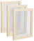SUPERFINDINGS 3 PZ Cornice per Creazione di Carta In Legno Strumenti per Schermo 18.1X15.1cm mandorle Sbollentate Creazione di Carta In Legno Rettangolo Antico Cornice per Stampi per Carta