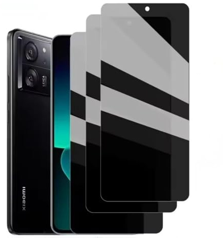 zonyee 3 Stück Sichtschutz Schutzfolie für Xiaomi Mi 10T/10T Pro, 9H Härte Anti-Spy Gehärtetes Glas Anti-Spähen Panzerfolie Displayschutzfolie - Scratch Resistant