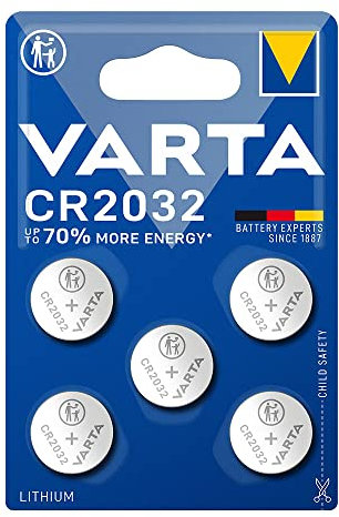 MICROPILA LITHIUM CR2032 3V (BLISTER 5 pz.) Ø20,0 x 3,2 mm. Batteria di alta qualità, ideale per orologi, giocattoli e dispositivi elettronici, offrendo durata e prestazioni superiori.