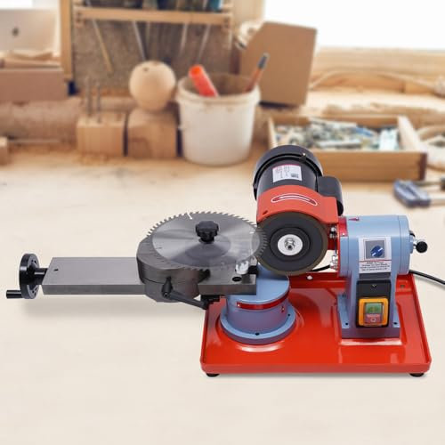 Qussse Affûteuse de lame de scie circulaire 250 W - Aiguiseur de lame de scie circulaire 80-700 mm - 2850 tr/min