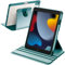 A-BEAUTY Funda Giratoria Compatible con iPad 9ª/8ª/7ª Generación 10.2 Pulgadas 2021/2020/2019/iPad Air 10.5 (3ª Gen 2019) / iPad Pro 10.5 2017, con Auto-Sueño/Estela, Verde Oscuro