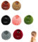 DEANKEJI Pince à Cheveux Nid D'oiseau, 7 Pièces Pince à Cheveux Vintage, Couleurs Mélangées, Floqué Pince Chignon, Taille Réglable, pour Queue Cheval Haute, Cheveux Bouclés, Cheveux Longs