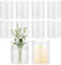 Oungy 8 Stück Glaszylinder für Kerzen, Glasvase Kleine 10cm Hoch, Klar Glasvase Zylinder, Rund Glaszylinder mit Boden, Kerzengläser Kleine Glasvasen für Home Office Dekor Glas Tischdeko (10 X 8,5 cm)