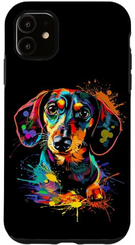 Dachshund Dog Splash Case for iPhone 11