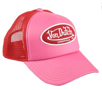 Von Dutch Casquette de camionneur Tampa rose rouge, taille unique, Rose, taille unique