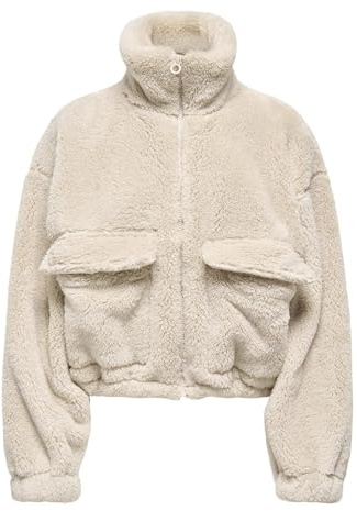 ONLY Female Teddyfell Jacke ONLANNA Teddyfell Jacke | Teddy Jacket