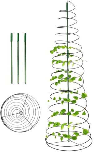 Garten-Trellis für Kletterpflanzen, Gestell für Weinreben, rostbeständige Struktur für Blumen, Clematis-Ranke