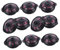 Abaodam 10 Pièces Mini Casserole de Simulation pour Maison de Accessoires de Cuisine Miniature Pots pour Décoration et Jeux Imitation