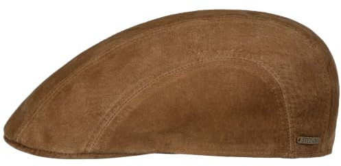 Stetson Ivy Flat Cap Waxed Pigskin Leather Unisex Autumn Winter