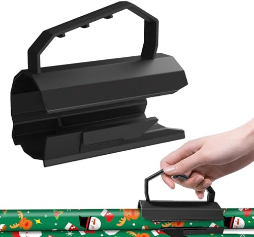 Geschenkband Schneider, Geschenkpapier Schneider Für Rollen, Geschenkpapier Abroller Mit 2 Austauschbaren Klingen, Tragbare Papierschneider, Für Weihnachtlicher,Halloween,Valentinstag Geschenkpapier