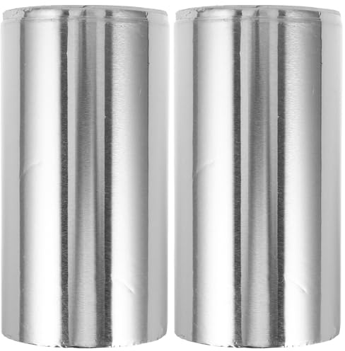Ciieeo Nagellackentferner Folienwickel für Gelnägel 2 Rollen Silberne Tinfoil Folien zum Einfachen Entfernen Praktische Größe für Beauty Aufgaben und Haarbehandlungen