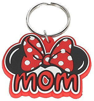 Disney Minnie Mouse Mom Key Chain Bag Tag, Multi