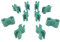 Plastic Mesh Joining Clips for Mesh, Flexipanel, Wire Panels. Fits 4 to 5mm Wire (Pack of 100)