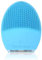 Facial Cleansing Brush and Face Massager Silicone Ultrasonic Vibrating Facial Brush, Waterproof, Rechargeable and Sonic Electric Face Cleansing Exfoliator for Anti-Aging (Bue)