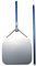 GiMetal Pelle à pizza rectangulaire en aluminium léger et résistant poignée divisible Fabriqué en Italie 36 X 36 cm - handle 150 cm bleu