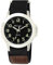 Ravel - Moderne Workwear-Herrenuhr mit einfach zu befestigendem Armband - Silberton/Holzkohle-Zifferblatt/Schwarzes Armband mit Tan Tongue