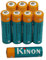 Kinon Pilas Recargables AA Ni-Mh 1.2V 2400mAh (8 Piezas) para cámara Digital Controlador de Juegos Afeitadora eléctrica Cepillo de Dientes Linterna