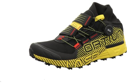 LA SPORTIVA M Cyklon Schwarz - Leistungsfähiger komfortabler Herren Trailrunning Schuh, Größe EU 45.5 - Farbe Black - Ye