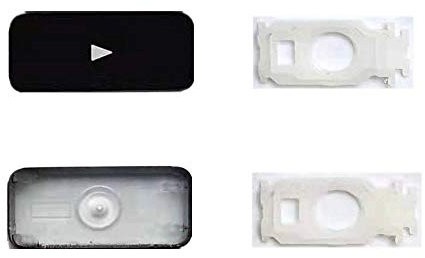 Ersatz-Tastenkappe und Scharniere nach rechts sind anwendbar für MacBook Pro/Air Modell A2141 A2251 A2289 A2179 A2337 A2338 A2442 A2485 A2681(M1 M2) Tastatur, um die rechte Pfeiltastenkappe und