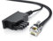 CSL - 6m Telefonkabel TAE-F Stecker auf RJ11 Stecker - Int. Norm 6P4C / 4-polig belegt - Flachkabel - von analoger Telefondose zum Telefon Fax Modem Router Anrufbeantworter, 6 Meter schwarz