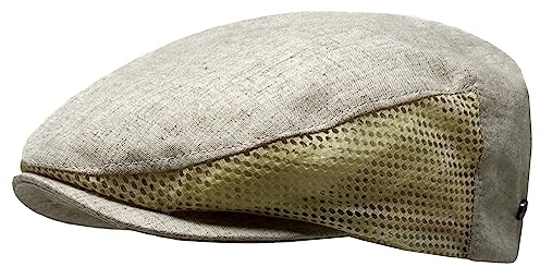 WEROR Herren Flatcap Schirmmütze Schiebermütze Cap Kappe Mütze Sommer WEROR-417.1 (DE/NL/SE/PL, Numerisch, 59, Beige)