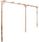 Pergola Bambus 385x40x205 cm, Artikelmaterial: Bambus