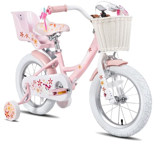 JOYSTAR Unicorn 12 Kids Bike for 2-4 Years Girls Toddler Bike Pink