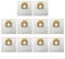 10 Pack Dust Bag For HOOVER H Series H81/H81 Pure Epa/Telios Extra Canister Vacuum Cleaner Filter Bag Replacement Parts
