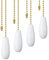 Qndanoan 4 Pieces Ceiling Fan Chain Pulls Wooden Pull Chain Extension Pull Chain for Ceiling Light Lamp Fan Chain