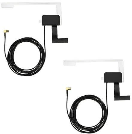 CAM2 2 pezzi DAB Antenna a disco esterna ad alto guadagno 18dBi attiva 5V auto radio digitale DAB antenna