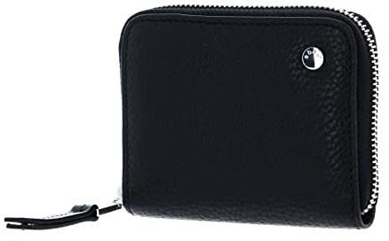 ABRO Damen Geldbörse Nos Reisezubehör-Reisebrieftasche, Schwarz/Nickel