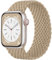 Maledan Intrecciato Cinturini Compatibili con Cinturino Apple Watch 44mm 45mm 42mm 49mm per Donna Uomo, Cinturini Sportiva Elastica Regolabile per iWatch SE Series 9 8 7 6 5 4 3 2 1 Ultra, Marrone