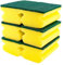 CHEFZOCO Estropajo para Fregar, Esponja para Lavar Platos, Esponja para Fregar, Esponja Limpieza de Cocina, Estropajo Cocina, Esponja Cocina Dos Lados, Estropajo Salvauñas, No Raya, 6 Unidades