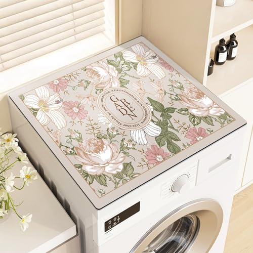 BALAMLB Tapis Lave Linge Dessus Machine à Laver, Top Protection Laveuse, Couverture RéFrigéRateur Anti-PoussièRe, Housse Machine a Laver,Supérieure pour Lave-Linge Et Sèche-Linge I,30x40cm