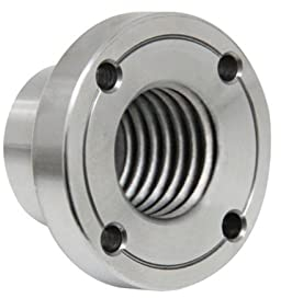 accesorios de torno, Placa frontal de plato torno de madera, 1 pulgada X 8TPI / M18 X 2,5/M33 X 3,5, plato de fresado de placa de brida roscada for herramientas de torneado de madera(50mm 1inchx8tpi)