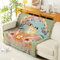 LumiSyne Doppelseitige Baumwolle Gewebt Decke Überwurf Mit Quaste Dschungel Böhmische Stil Wandteppich Kuscheldecke Dekorative Decke Für Bett Couch Sessel Camping Decke Tischdecke Teppich 160x130cm