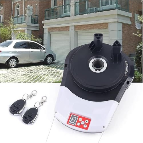 Automatic Roll Up Door Opener, Commerial Garage Roller Door Opener Motor with 2 Remote Powerful 1000N Motor 22m² Rolling, for Garage Warehouse Store Barn Farm