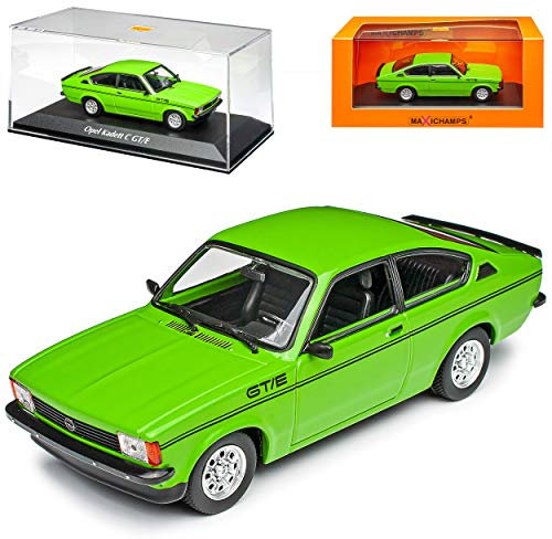 alles-meine.de GmbH Opel Kadett C GT/E 3 Türer Coupe Grün 1973-1979 1/43 Minichamps Maxichamps Modell Auto mit individiuellem Wunschkennzeichen