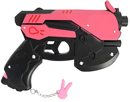 CosplayStudio OW Light Gun von D.Va aus PU Hartschaum, Pink
