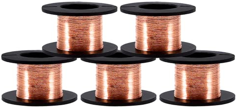 5pcs Enameled Copper Wire 0.1mm Enamelled Repair Winding Wire for Mobile Phones Computers Maintenance Length 15m