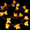 GURU SHOP Exotische Blüten LED Lichterkette Chiang Mai 20 Stk - Blüte Orange/weiß, 6x6x350 cm