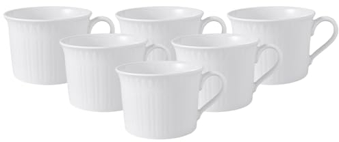 Villeroy & Boch 1046001240 Cellini Lot de 6 Tasses à Petit déjeuner en Acier Inoxydable