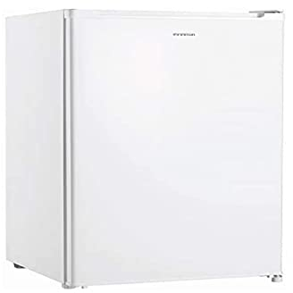 INFINITON | Frigorífico FG-151 A+/F | Capacidad 92 Litros | Alto 85cm | Luz interior LED | 2 Estantes de cristal | Termostato Regulable | Cajon Verdulero
