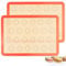 AMYONE Silicone Baking Mat Non-Stick Reusable Silicone Rectangle Baking Mat Orange 2 Pack 18x13 Inches