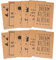 12 Stück A5 Kraft-Notizbücher, brauner Einband, Cartoon-Tagebuch, Notizbücher, Geschenk für Kinder und Erwachsene, Heimbüro