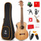Vangoa Elektroakustische Ukulele Tenor 26 Zoll Mahagoni Massivholz Elektrisch Akustik Ukulelen mit 2 Band EQ, Tragetasche, Anfänger-Kits